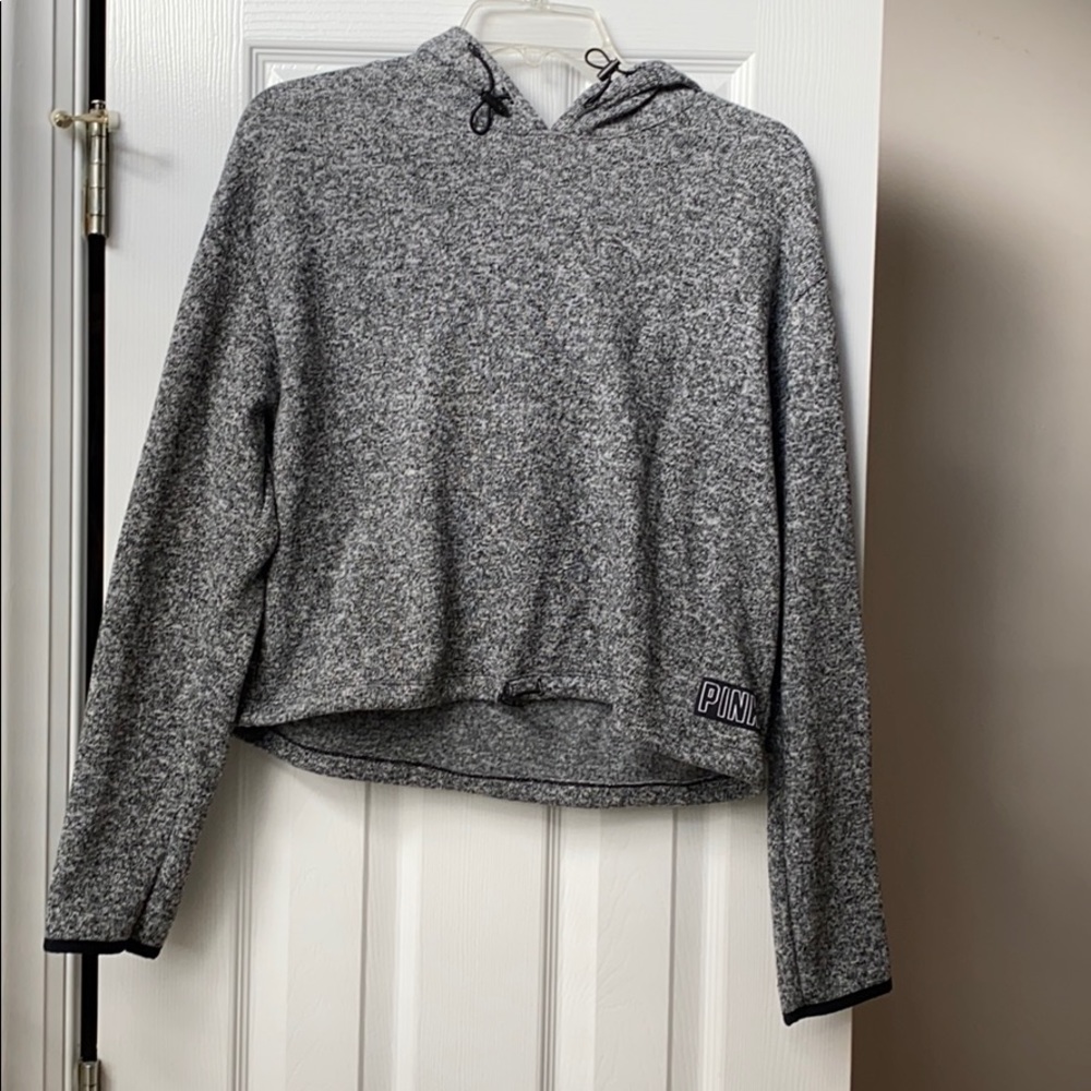 PINK Cropped Hoodie
